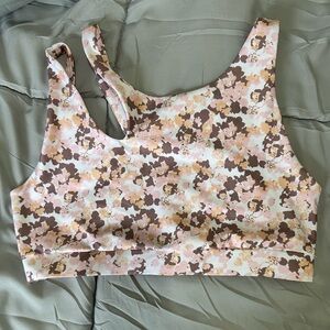 BECCO Abstract Floral Activewear Top Yoga Sports Bra